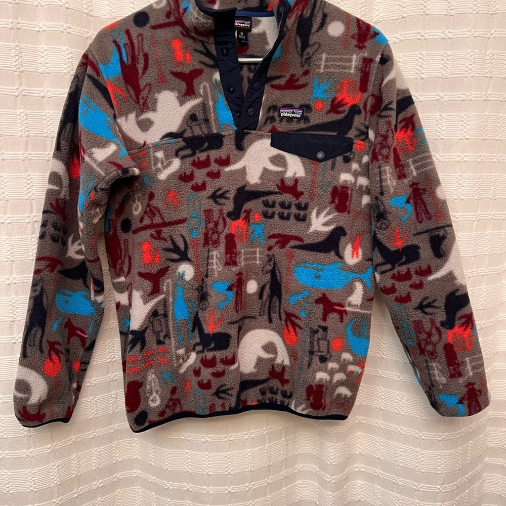 Patagonia Kids Multicolor Fleece Hoodie